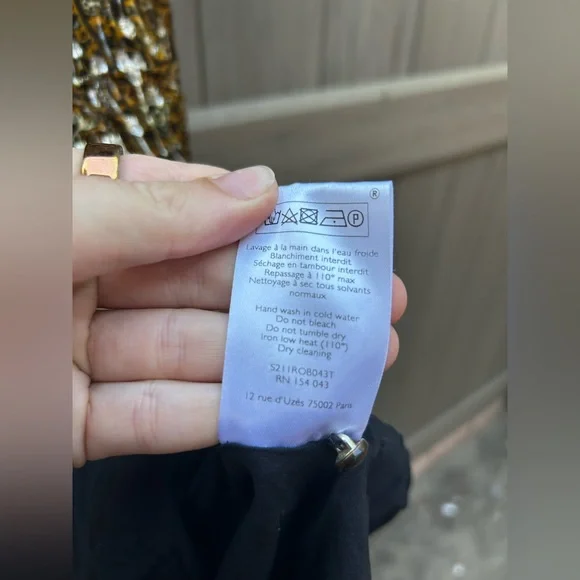 Sezane Metallic Gold and Black Maxi Dress - Picture 7 of 10